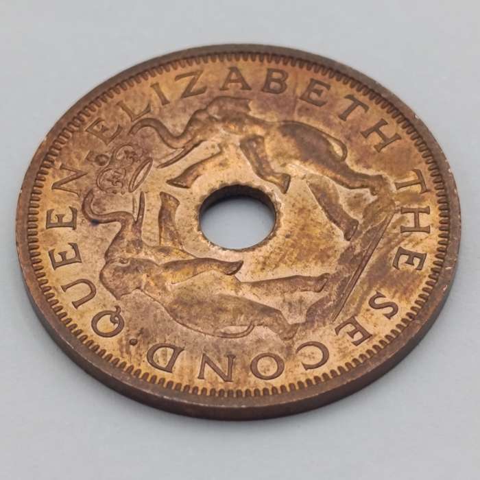 Rhodesia & Nyasaland 1962 one penny Brilliant uncirculated