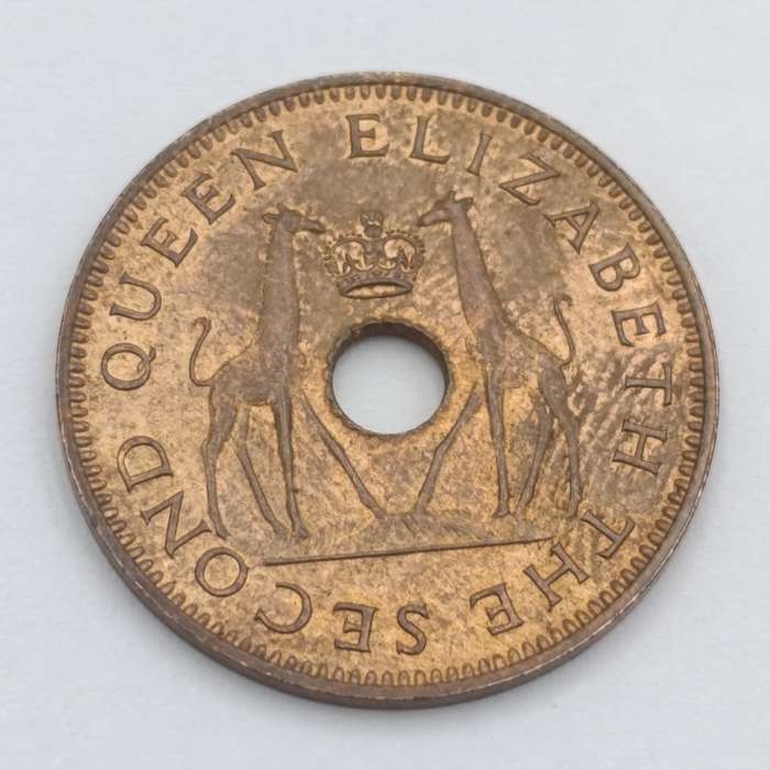 Rhodesia & Nyasaland 1958 half penny uncirculated