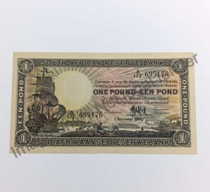 MH de Kock Banknote First Issue One Pound uncirculated