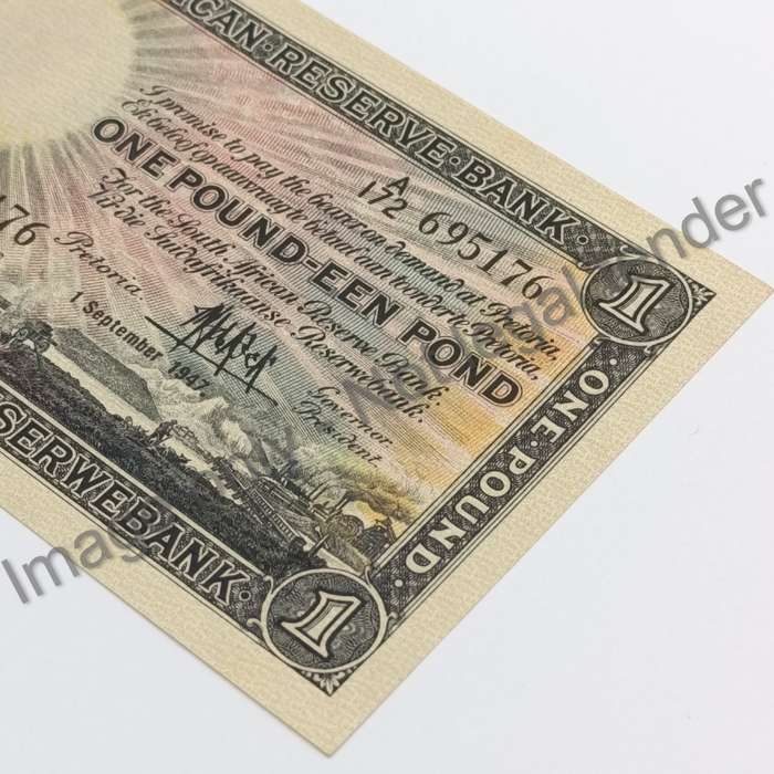 MH de Kock Banknote First Issue One Pound uncirculated