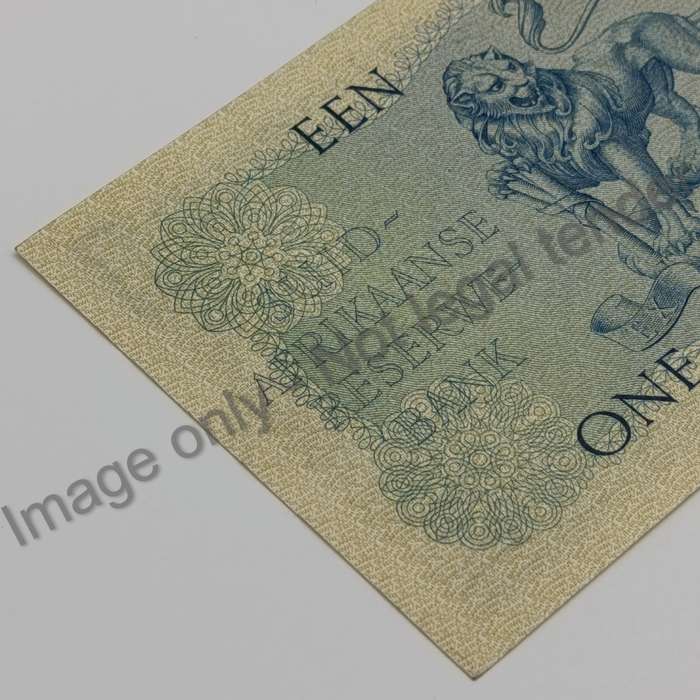 MH de Kock Banknote one pound - 1959 uncirculated - very slight crease