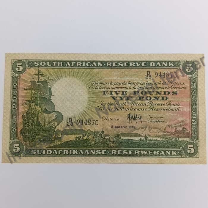 MH de Kock banknote First Issue 1946 EF-