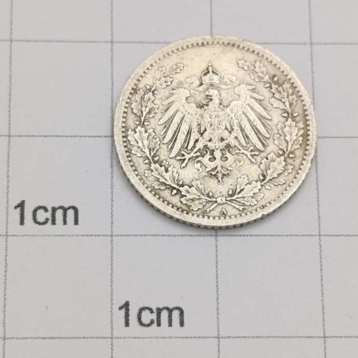 Germany Empire 1909 A half mark silver