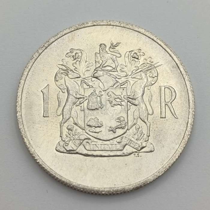 1969 South Africa R1 silver - Double Strike on South Africa