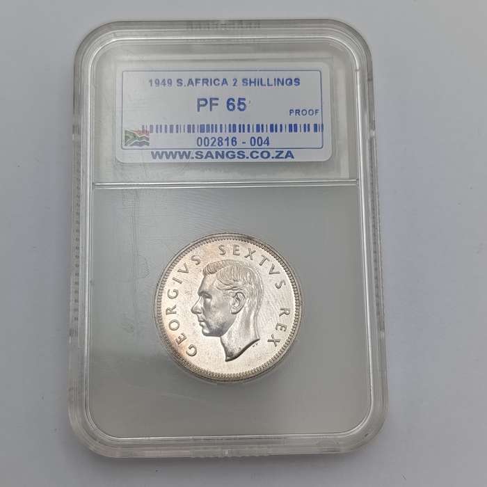 1932 South Africa Shilling graded MS63 by NGC