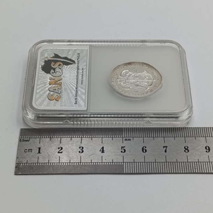 1932 South Africa Shilling graded MS63 by NGC