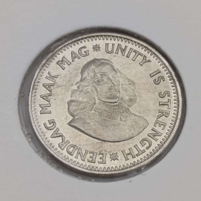 Set of RSA 1961 to 1964 silver 2 1/2 cent tickeys - uncirculated