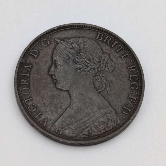 Canada Nova Scotia 1864 one cent (8 open at bottom) - also O of One open at top - small rosebud