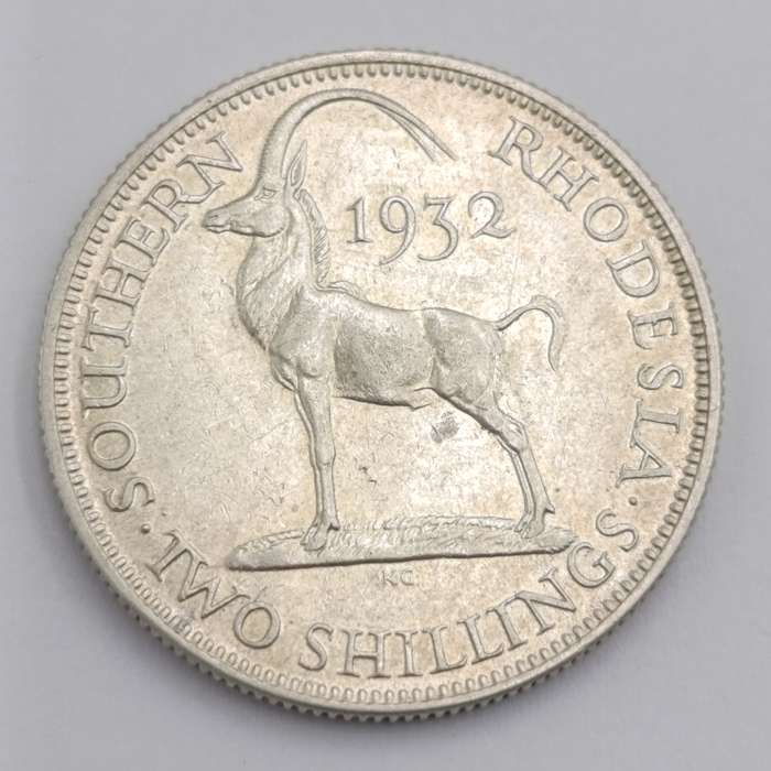 Southern Rhodesia 1932 Two Shilling AU