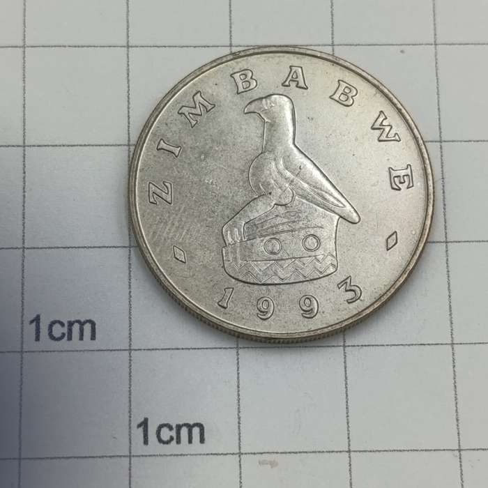 Zimbabwe set of 4 $ coins 1980, 1993, 1997 & 2001