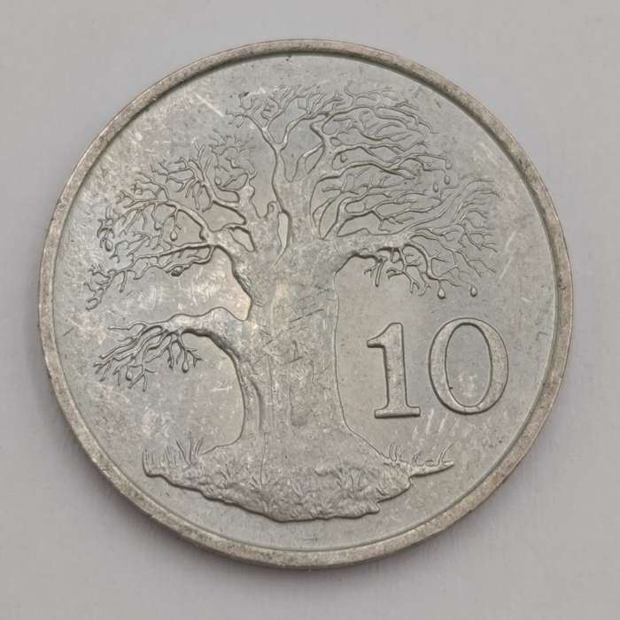 Zimbabwe lot of 8 x 10 cent coins - excellent condition