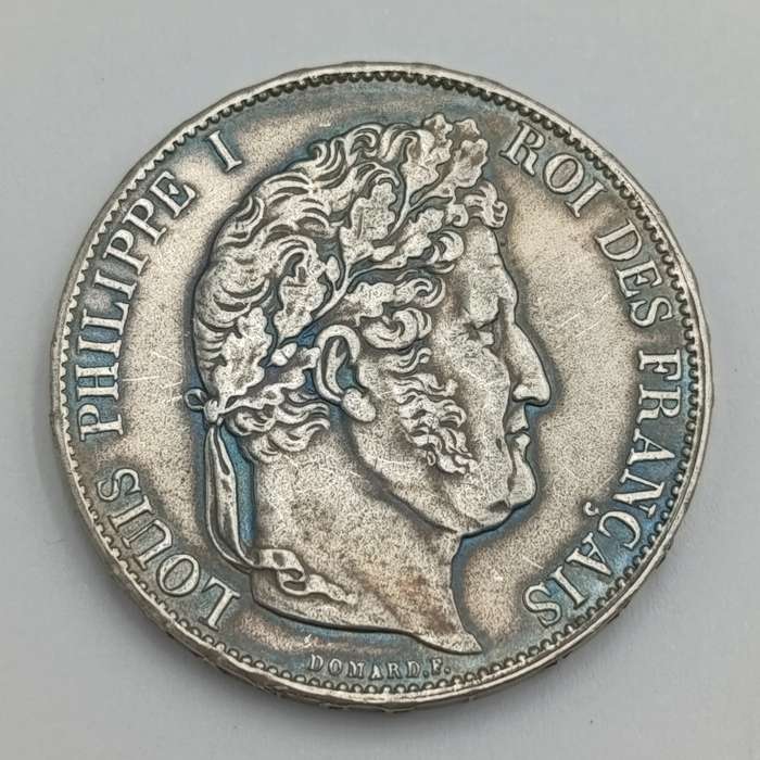 France 1847 silver 5 Francs XF+