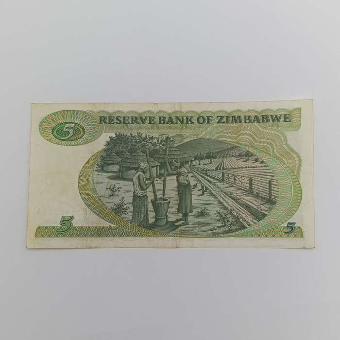 Zimbabwe 1980 Pick 2a - banknote XF middle fold