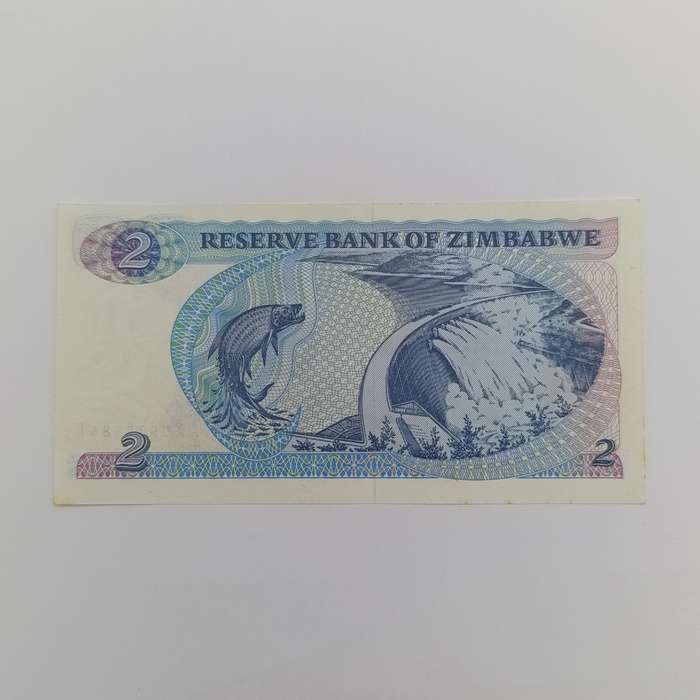 Zimbabwe $2 uncirculated banknote Pick 1b Harare 1983