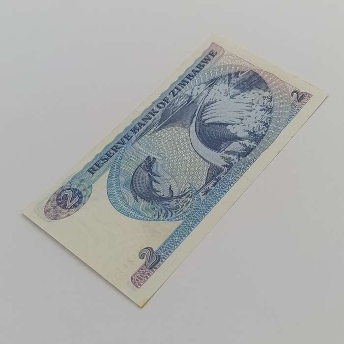 Zimbabwe $2 uncirculated banknote Pick 1b Harare 1983