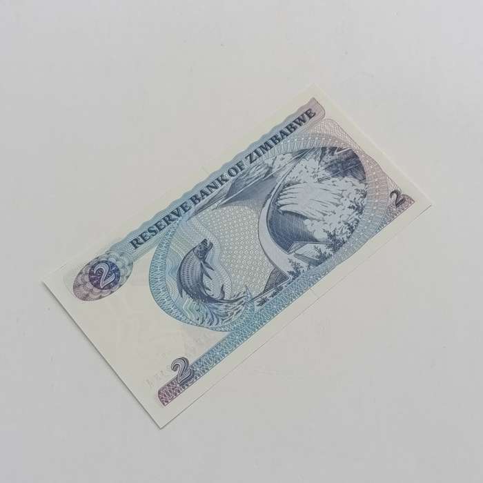 Zimbabwe $2 uncirculated lot of 2 banknotes - replacement notes Pick 1a