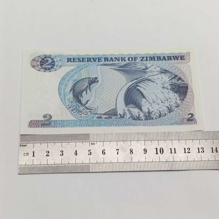 Zimbabwe $2 uncirculated lot of 2 banknotes - replacement notes Pick 1a