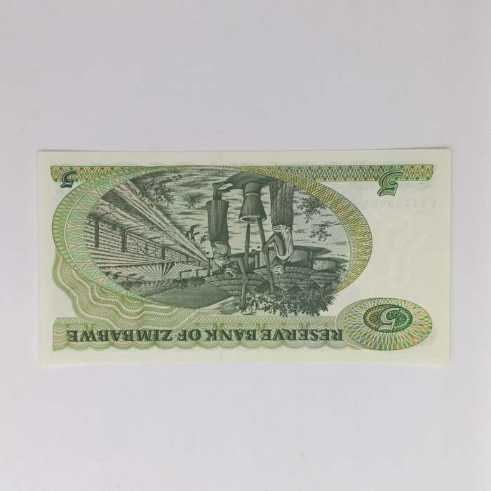 Zimbabwe $5 Uncirculated Banknotes Pick Salisbury 1980 Lot of 4