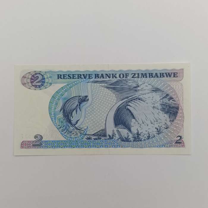 Zimbabwe $2 Salisbury 1980 uncirculated AA note