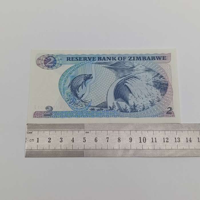 Zimbabwe $2 Salisbury 1980 uncirculated AA note