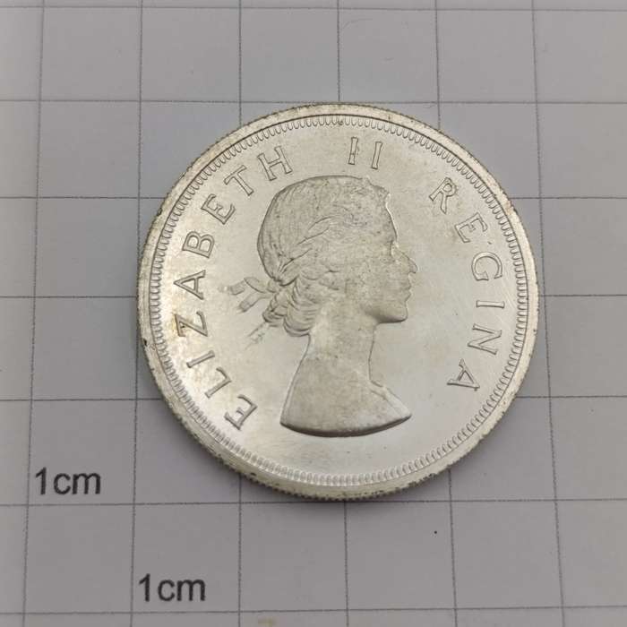South Africa 1954 Proof Crown 5 Shilling