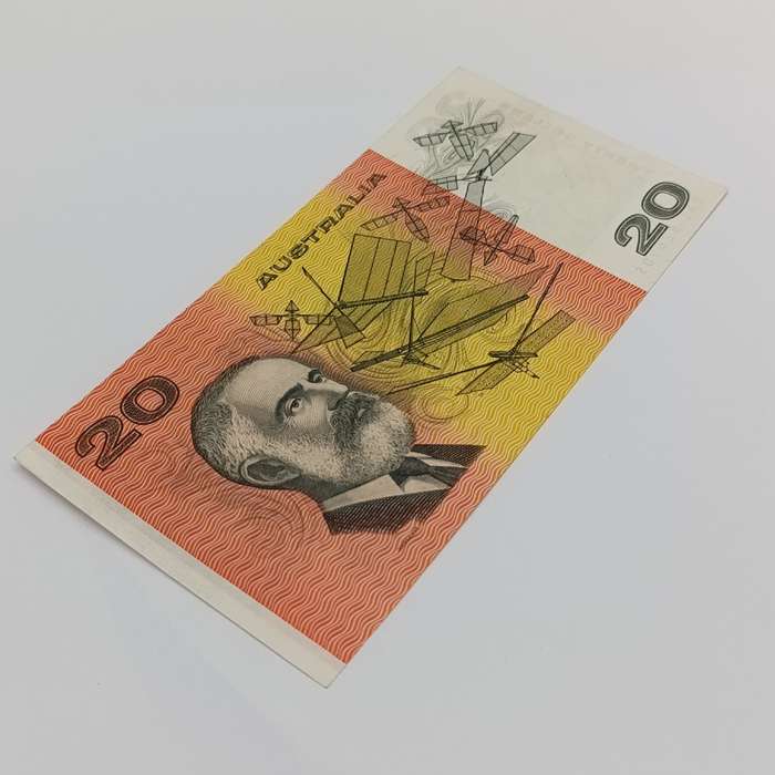 Australia $20 banknote XF - some creases