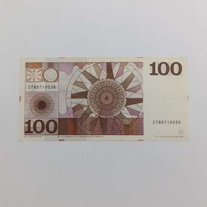 Netherlands 100 Gulden banknote 1970 XF