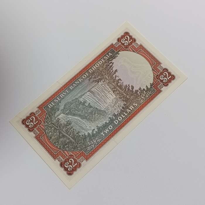 Rhodesia Two dollars banknotes 24 May 1979 consecutive lot of 5 uncirculated notes