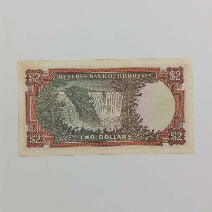 Rhodesia Two dollars banknote 10 January 1974 XF+
