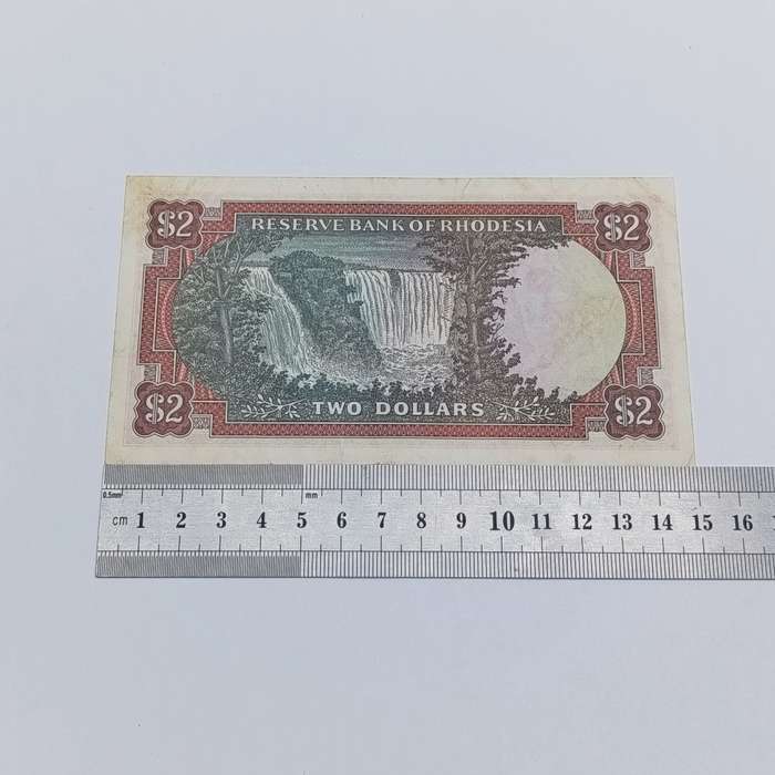 Rhodesia Two dollars banknote 10 January 1974 XF+