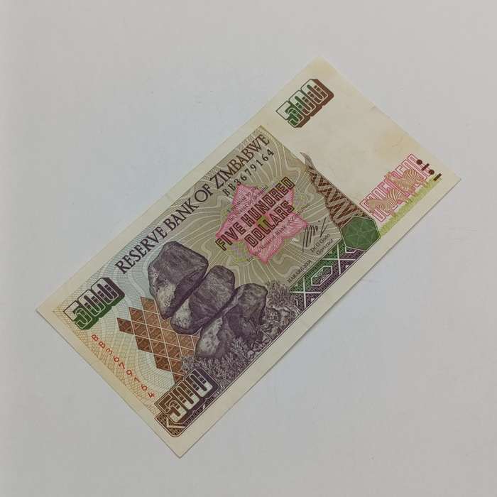 Zimbabwe $500 Harare 2004 uncirculated
