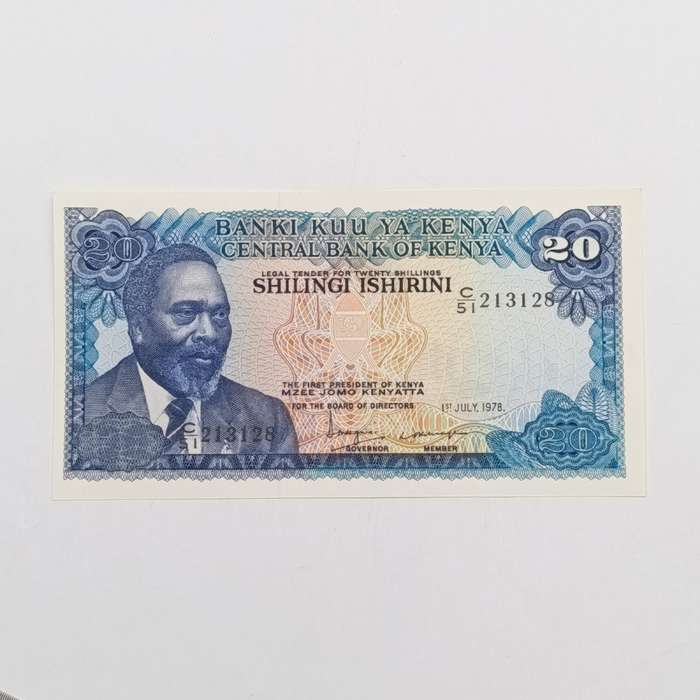 Kenya 20 Shilingi banknote crisp uncirculated 1978