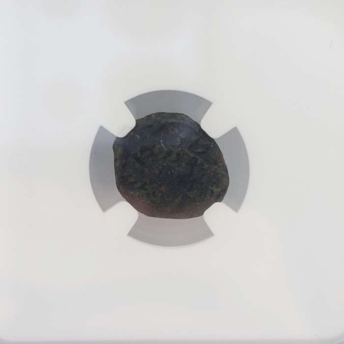 Judea Widow's Mite Double strike combination 103-76 BC Alex Jannaeus struck over Greek type