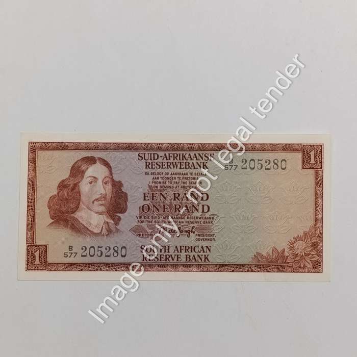 Lot of 9 TW de Jongh 1975 3rd issue R1 notes uncirculated with consecutive numbers