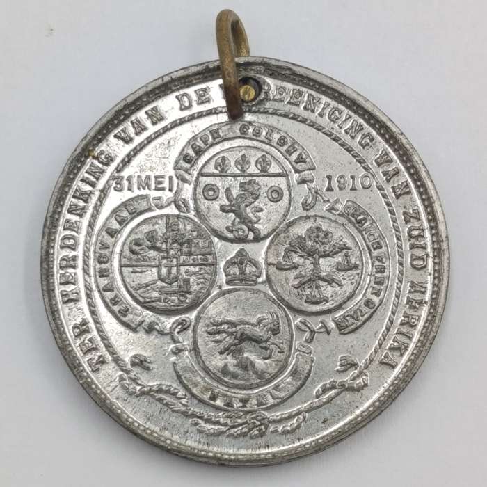1910 Union of South Africa medallion in excellent condition