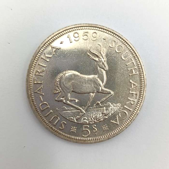 South Africa 1959 Crown 5 shilling scarce proof or proof like