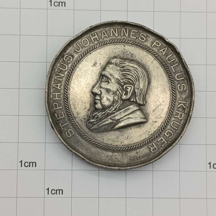 Very Rare Swearing in of President Kruger 1898 medallion by Delfos Brothers