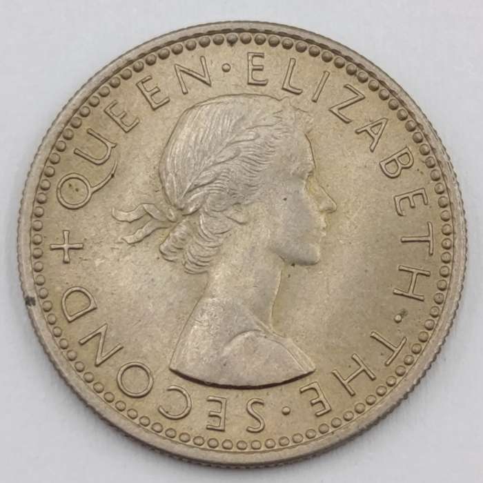 Rhodesia and Nyasaland 1962 Six pence uncirculated