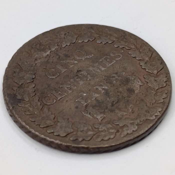Circa 1800 France 5 centimes Dupré year - AA date mark - Metz mint - rarely seen