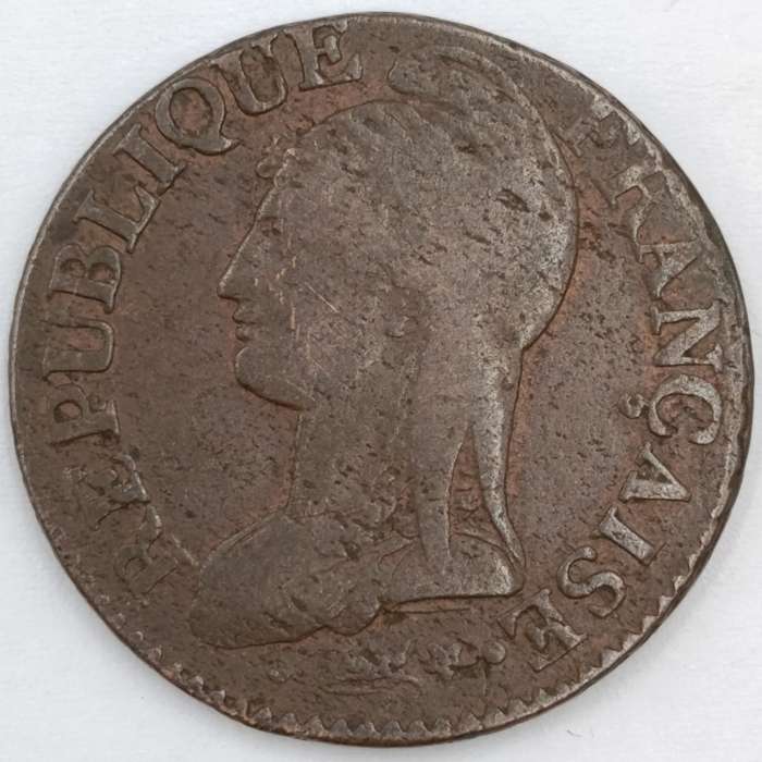 Circa 1800 France 5 centimes Dupré year - AA date mark - Metz mint - rarely seen
