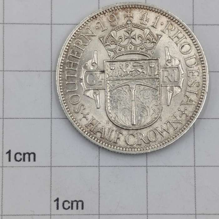 1941 Southern Rhodesia silver half crown