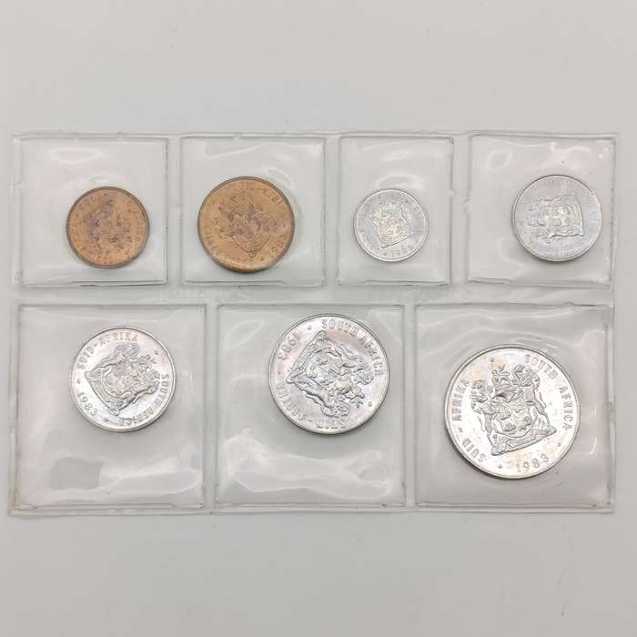 South Africa Lot of 7 mint packs - 1980 to 1986