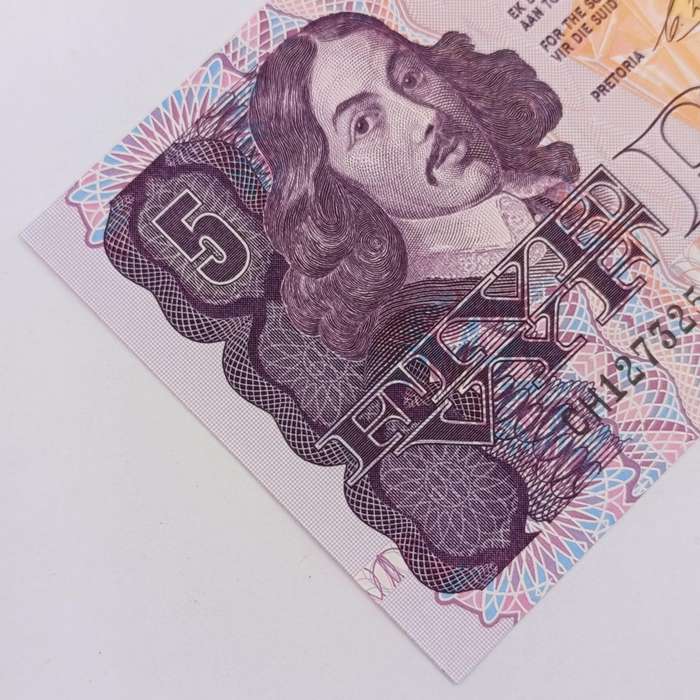 South Africa CL Stals set of 6xR5 banknotes with consecutive numbers uncirculated