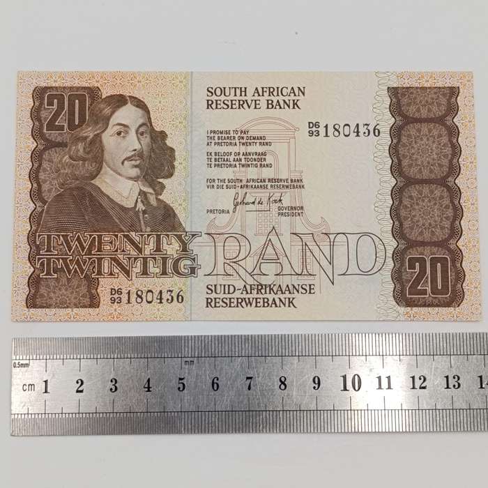 South Africa 3rd Issue Gerhard de Kock R20 banknote uncirculated