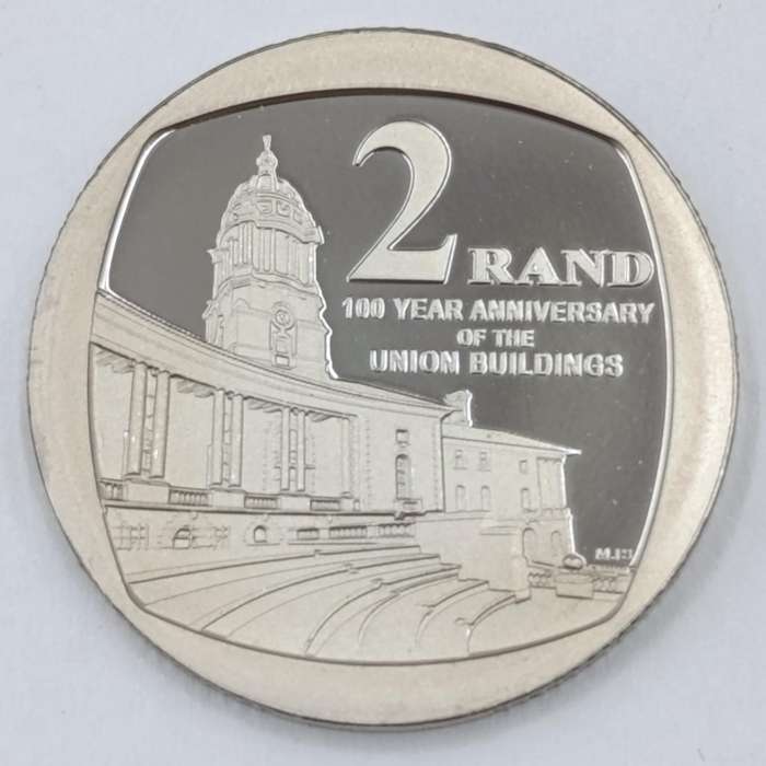 2013 RSA 100 Year Anniversary of the Union Buildings R2 prestige coin set with stamps
