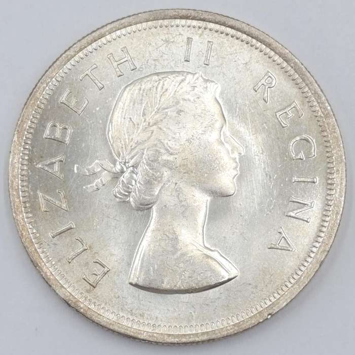 1947-1964 South African silver crown set in case - 1959 and 1962 in top condition