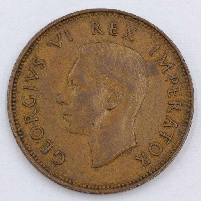 South Africa 1946 half penny XF