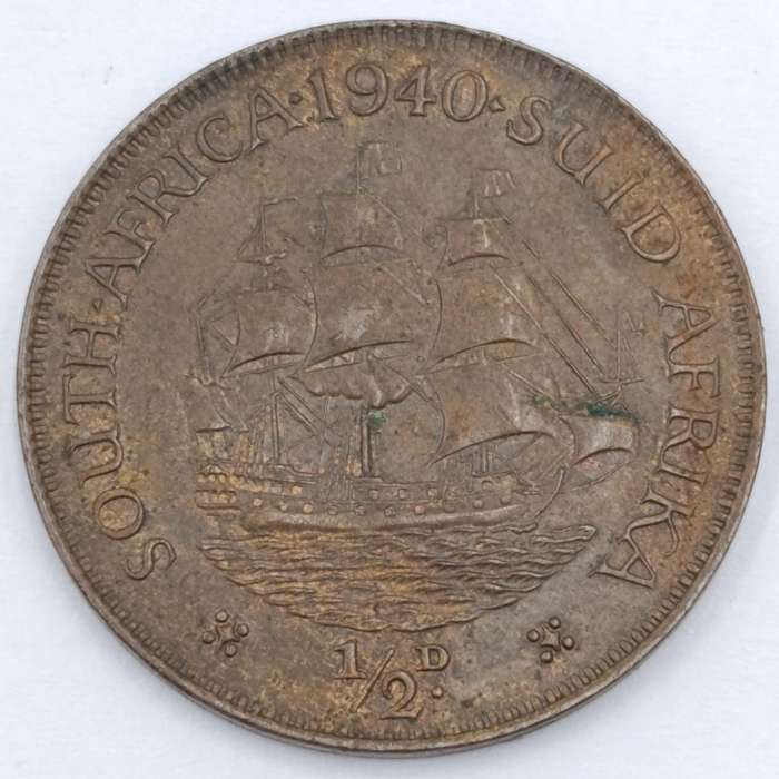 South Africa 1940 Half Penny AU