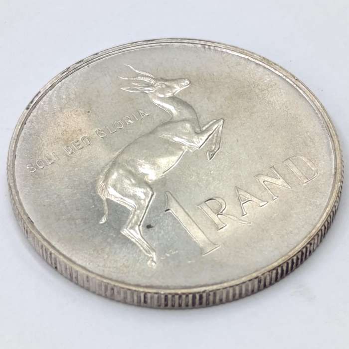 South Africa 1965 English proof silver R1