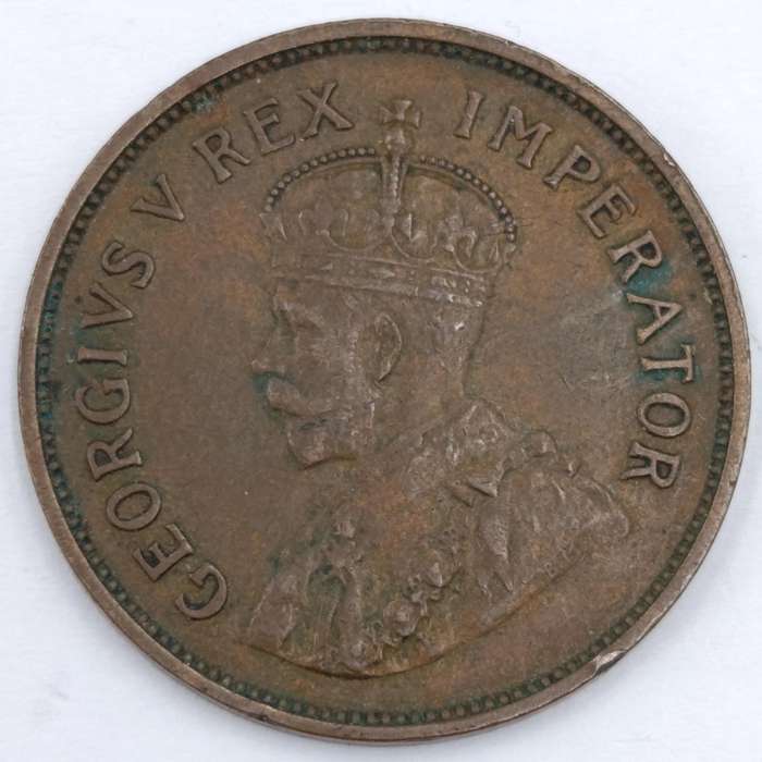 1934 South Africa Half Penny XF excellent rim